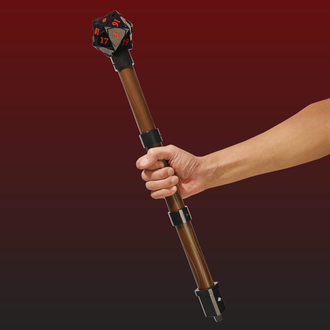 Deluxe D20 Staff of Critical Hits - Role Playing Collectible